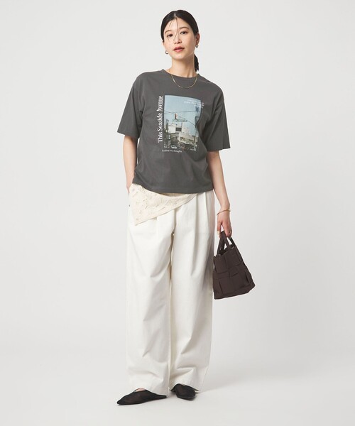 green label relaxing（グリーンレーベルリラクシング）の「【WEB限定】＜at ease＞アソート フォトプリント ショートスリーブ カットソー（Tシャツ/カットソー・レディース・その他4/その他1/その他2/その他3・36/38）」の19枚目の写真