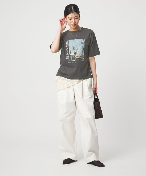 green label relaxing（グリーンレーベルリラクシング）の「【WEB限定】＜at ease＞アソート フォトプリント ショートスリーブ カットソー（Tシャツ/カットソー・レディース・その他4/その他1/その他2/その他3・36/38）」の20枚目の写真