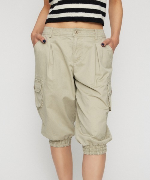 HEM SHIRRING SABRINA パンツ（カーゴパンツ）｜LAGUA GEM