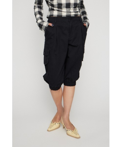 LAGUA GEM（ラグアジェム）の「HEM SHIRRING SABRINA パンツ（カーゴパンツ・レディース・ブラック/ライトベージュ/カーキ・X-SMALL/SMALL/MEDIUM）」の5枚目の写真
