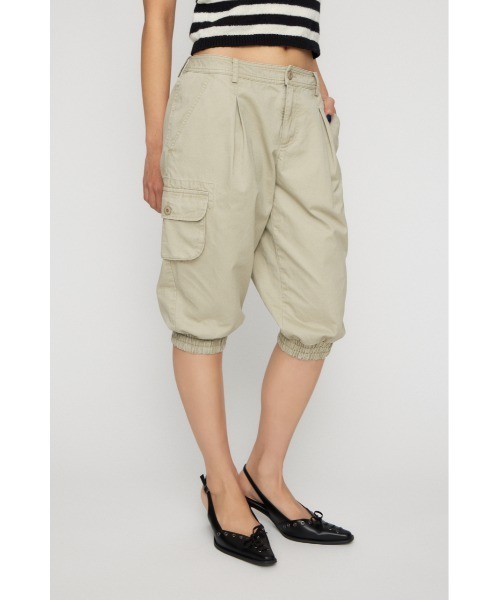 LAGUA GEM（ラグアジェム）の「HEM SHIRRING SABRINA パンツ（カーゴパンツ・レディース・ブラック/ライトベージュ/カーキ・X-SMALL/SMALL/MEDIUM）」の9枚目の写真