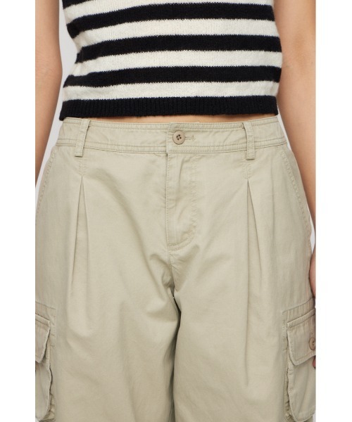 LAGUA GEM（ラグアジェム）の「HEM SHIRRING SABRINA パンツ（カーゴパンツ・レディース・ブラック/ライトベージュ/カーキ・X-SMALL/SMALL/MEDIUM）」の14枚目の写真