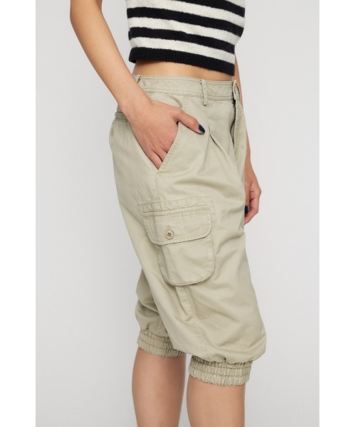 LAGUA GEM（ラグアジェム）の「HEM SHIRRING SABRINA パンツ（カーゴパンツ・レディース・ブラック/ライトベージュ/カーキ・X-SMALL/SMALL/MEDIUM）」の15枚目の写真