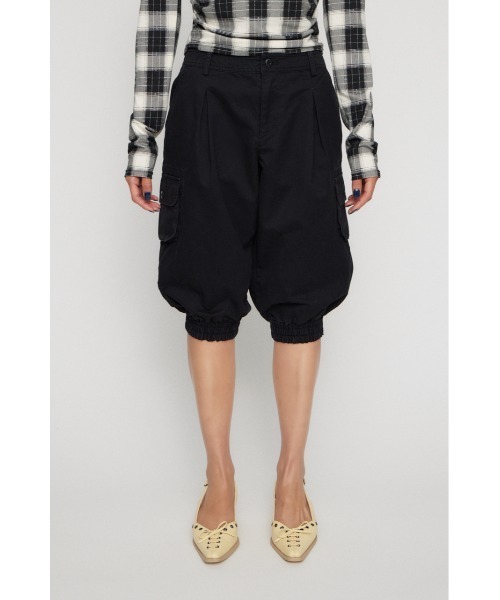 LAGUA GEM（ラグアジェム）の「HEM SHIRRING SABRINA パンツ（カーゴパンツ・レディース・ブラック/ライトベージュ/カーキ・X-SMALL/SMALL/MEDIUM）」の4枚目の写真