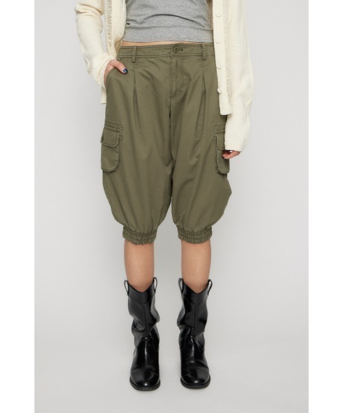 LAGUA GEM（ラグアジェム）の「HEM SHIRRING SABRINA パンツ（カーゴパンツ・レディース・ブラック/ライトベージュ/カーキ・X-SMALL/SMALL/MEDIUM）」の18枚目の写真