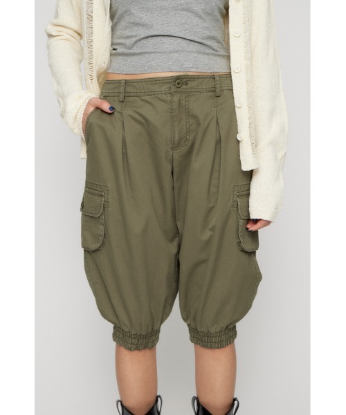LAGUA GEM（ラグアジェム）の「HEM SHIRRING SABRINA パンツ（カーゴパンツ・レディース・ブラック/ライトベージュ/カーキ・X-SMALL/SMALL/MEDIUM）」の22枚目の写真