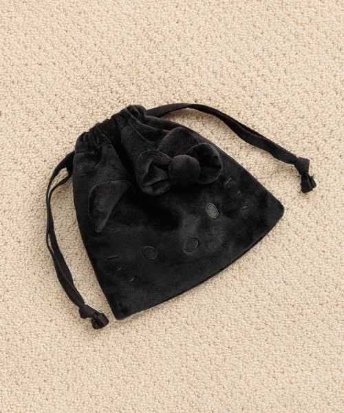 Me%（ミィパーセント）の「【HELLO KITTY】ぬいキンチャクポーチ　631398（ポーチ・レディース・レッド/ゴールド/ブルー/ブラック・FREE）」の2枚目の写真