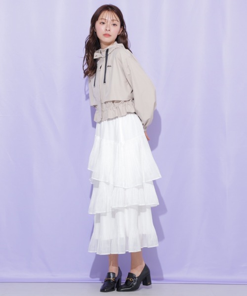 JILL by JILL STUART（ジルバイジルスチュアート）の「レイヤードジャケット（その他アウター・レディース・ネイビー/ベージュ/ホワイト・FREE）」の17枚目の写真