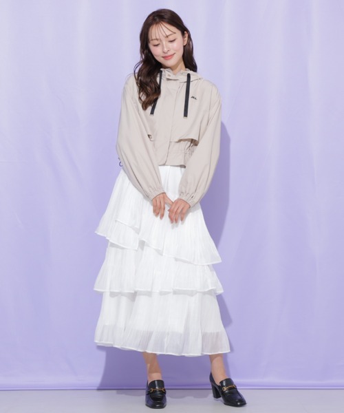 JILL by JILL STUART（ジルバイジルスチュアート）の「レイヤードジャケット（その他アウター・レディース・ネイビー/ベージュ/ホワイト・FREE）」の14枚目の写真