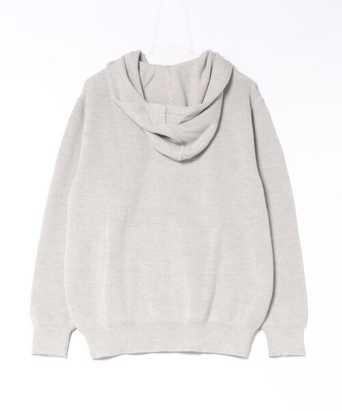 BLUE BLUE（ブルーブルー）の「コットンウール メランジジップアップパーカー（ニット/セーター・メンズ・グレー・S/L）」の11枚目の写真
