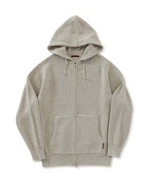 コットンウール メランジジップアップパーカー