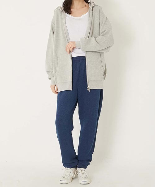 BLUE BLUE（ブルーブルー）の「コットンウール メランジジップアップパーカー（ニット/セーター・メンズ・グレー・S/L）」の10枚目の写真