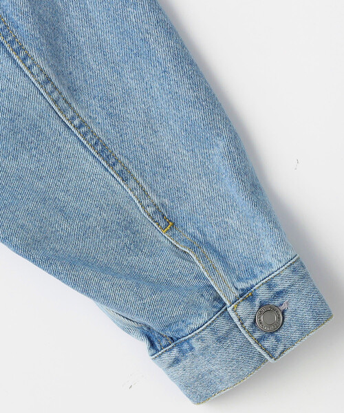 FREAK'S STORE(フリークスストア)の「ショート丈 リラックス デニムトラッカージャケット/Gジャン(デニムジャケット・メンズ・ネイビー/サックスブルー・LARGE/MEDIUM)」の4枚目の写真