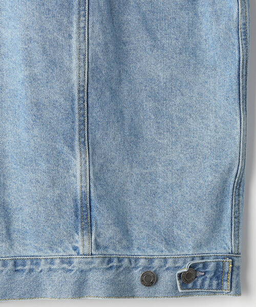FREAK'S STORE(フリークスストア)の「ショート丈 リラックス デニムトラッカージャケット/Gジャン(デニムジャケット・メンズ・ネイビー/サックスブルー・LARGE/MEDIUM)」の5枚目の写真