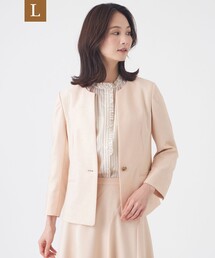 【L】【美シリーズ・セットアップ対応・ウォッシャブル】オックスストレッチジャケット