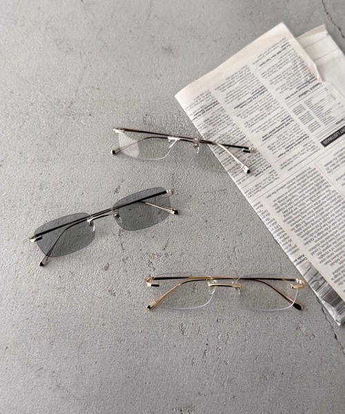 CANAL JEAN（キャナルジーン）の「Dume　LIVI リムレスグラスアイウェア（サングラス・レディース・シルバー/シルバー系その他/ゴールド・ONE SIZE）」の4枚目の写真