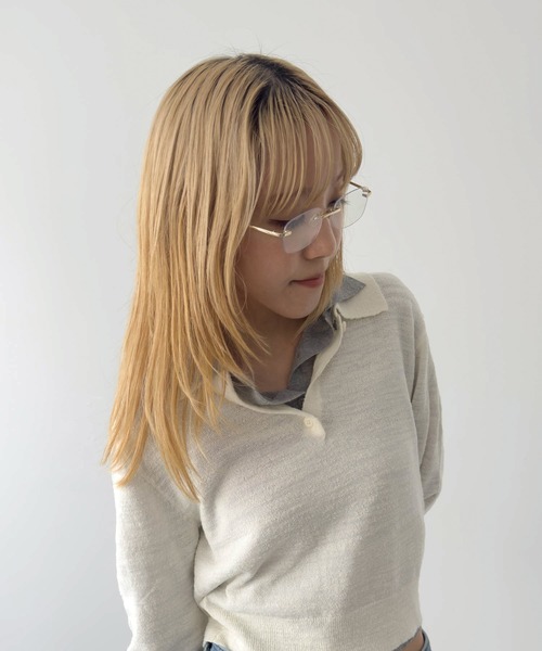 CANAL JEAN（キャナルジーン）の「Dume　LIVI リムレスグラスアイウェア（サングラス・レディース・シルバー/シルバー系その他/ゴールド・ONE SIZE）」の6枚目の写真