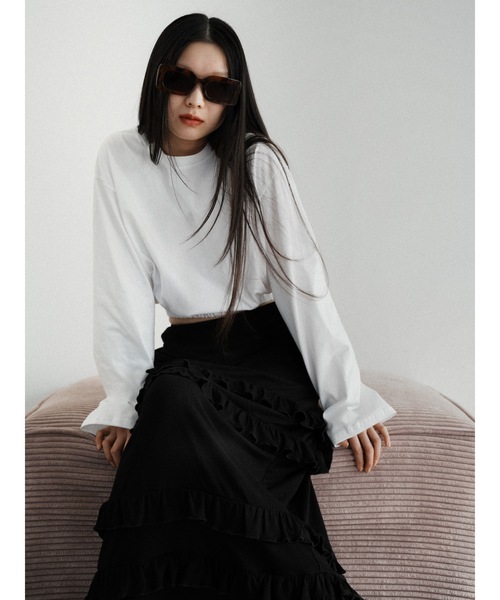 Katrin TOKYO(カトリーントーキョー)の「frill tiered skirt(スカート・レディース・アイボリー/ブラック・XS/FREE)」の10枚目の写真