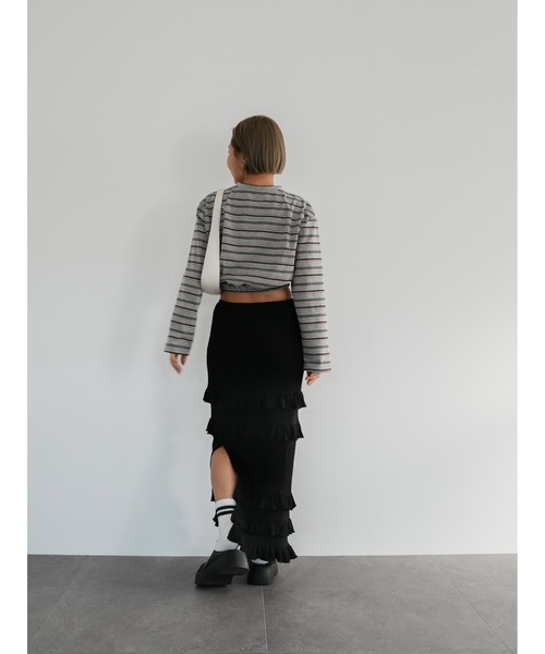 Katrin TOKYO(カトリーントーキョー)の「frill tiered skirt(スカート・レディース・アイボリー/ブラック・XS/FREE)」の22枚目の写真