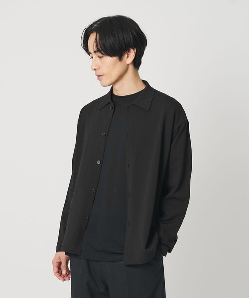 BEAUTY&YOUTH UNITED ARROWS(ビューティーアンドユースユナイテッドアローズ)の「デオドラント ニット シャツ 抗菌防臭 ウォッシャブル(カーディガン/ボレロ・メンズ・ダークグレー/ブラック・L/XL/M/S)」の5枚目の写真