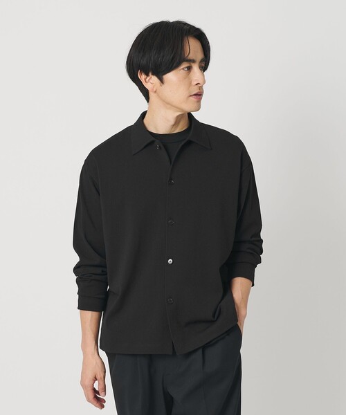 BEAUTY&YOUTH UNITED ARROWS(ビューティーアンドユースユナイテッドアローズ)の「デオドラント ニット シャツ 抗菌防臭 ウォッシャブル(カーディガン/ボレロ・メンズ・ダークグレー/ブラック・L/XL/M/S)」の7枚目の写真