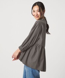 A DAY IN THE LIFE UNITED ARROWS（アデイインザライフユナイテッドアローズ）の「ペプラム ギャザー ブラウス 7分袖＜A DAY IN THE LIFE＞（シャツ/ブラウス）」
