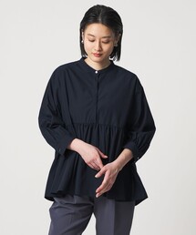 A DAY IN THE LIFE UNITED ARROWS（アデイインザライフユナイテッドアローズ）の「ペプラム ギャザー ブラウス 7分袖＜A DAY IN THE LIFE＞（シャツ/ブラウス）」