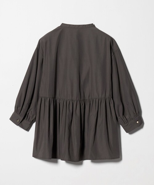 A DAY IN THE LIFE UNITED ARROWS(アデイインザライフユナイテッドアローズ)の「ペプラム ギャザー ブラウス 7分袖<A DAY IN THE LIFE>(シャツ/ブラウス・レディース・ネイビー/ライム/ダークブラウン/オフホワイト・FREE)」の12枚目の写真