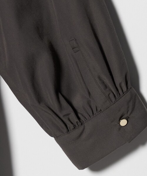 A DAY IN THE LIFE UNITED ARROWS(アデイインザライフユナイテッドアローズ)の「ペプラム ギャザー ブラウス 7分袖<A DAY IN THE LIFE>(シャツ/ブラウス・レディース・ネイビー/ライム/ダークブラウン/オフホワイト・FREE)」の14枚目の写真