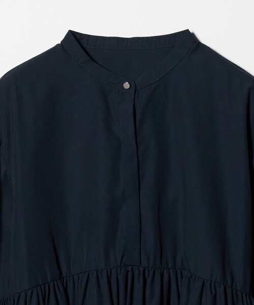 A DAY IN THE LIFE UNITED ARROWS(アデイインザライフユナイテッドアローズ)の「ペプラム ギャザー ブラウス 7分袖<A DAY IN THE LIFE>(シャツ/ブラウス・レディース・ネイビー/ライム/ダークブラウン/オフホワイト・FREE)」の22枚目の写真