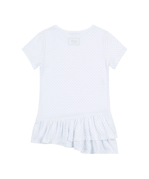 FANCY CLUB(ファンシークラブ)の「フリルレイヤードドットTシャツ(ホワイト) F25QB128(Tシャツ/カットソー・レディース・その他・ONE)」の5枚目の写真