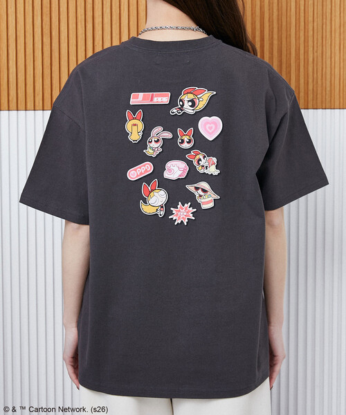 PUBLUX(パブリュクス)の「PUBLUX/パブリュクス 【THE POWERPUFF GIRLS】パワーパフ ガールズ シール風 Tシャツ 限定展開(Tシャツ/カットソー・レディース・ダークグレー/ライトグレー/チャコールグレー/グレー/その他/ブラック・フリ-)」の12枚目の写真