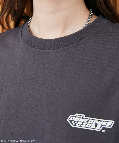 PUBLUX(パブリュクス)の「PUBLUX/パブリュクス 【THE POWERPUFF GIRLS】パワーパフ ガールズ シール風 Tシャツ 限定展開(Tシャツ/カットソー・レディース・ダークグレー/ライトグレー/チャコールグレー/グレー/その他/ブラック・フリ-)」の13枚目の写真