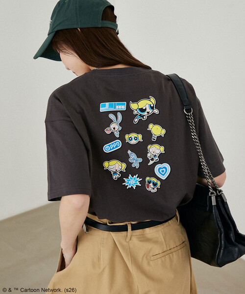 PUBLUX(パブリュクス)の「PUBLUX/パブリュクス 【THE POWERPUFF GIRLS】パワーパフ ガールズ シール風 Tシャツ 限定展開(Tシャツ/カットソー・レディース・ダークグレー/ライトグレー/チャコールグレー/グレー/その他/ブラック・フリ-)」の17枚目の写真