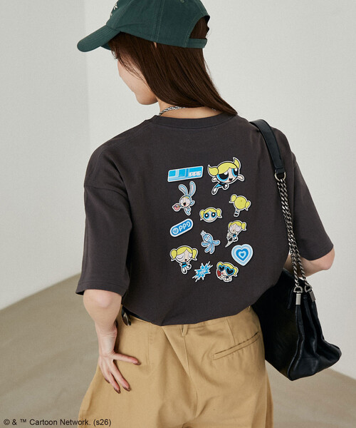 PUBLUX(パブリュクス)の「PUBLUX/パブリュクス 【THE POWERPUFF GIRLS】パワーパフ ガールズ シール風 Tシャツ 限定展開(Tシャツ/カットソー・レディース・ダークグレー/ライトグレー/チャコールグレー/グレー/その他/ブラック・フリ-)」の11枚目の写真