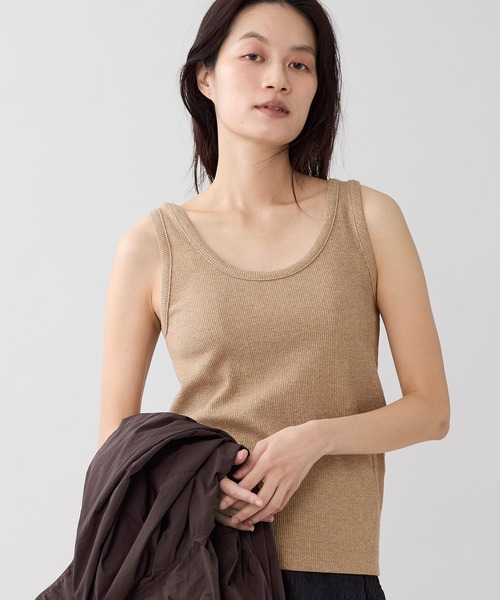 marmors（マルモア）の「【marmors】グリッターベーシックタンクトップ（タンクトップ・レディース・チャコールグレー/オートミール/ゴールド/シルバー・36）」の4枚目の写真