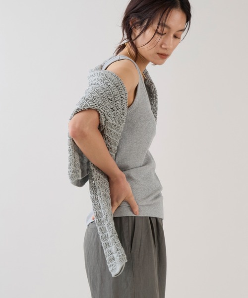 marmors（マルモア）の「【marmors】グリッターベーシックタンクトップ（タンクトップ・レディース・チャコールグレー/オートミール/ゴールド/シルバー・36）」の19枚目の写真