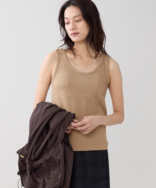 marmors（マルモア）の「【marmors】グリッターベーシックタンクトップ（タンクトップ・レディース・チャコールグレー/オートミール/ゴールド/シルバー・36）」の21枚目の写真