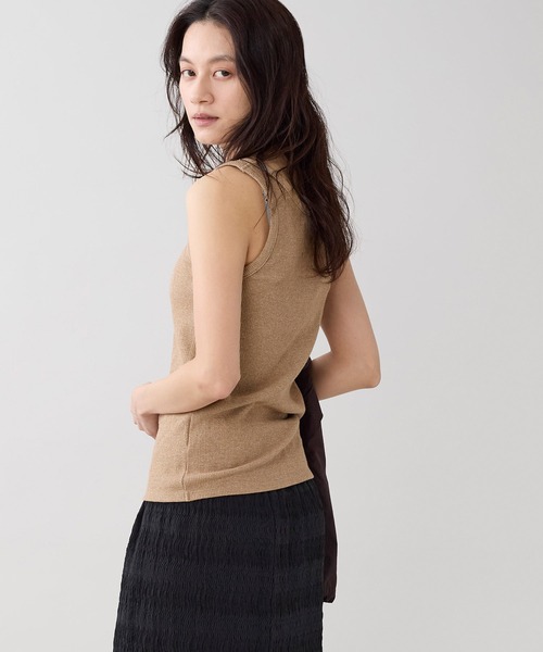 marmors（マルモア）の「【marmors】グリッターベーシックタンクトップ（タンクトップ・レディース・チャコールグレー/オートミール/ゴールド/シルバー・36）」の22枚目の写真