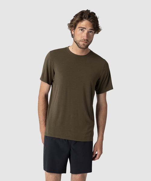 OUTDOOR RESEARCH（アウトドアリサーチ）の「OUTDOOR RESEARCH/アウトドアリサーチ Eclipse Sun T-Shirt/エクリプスTシャツ（Tシャツ/カットソー・メンズ・ブラック/ダークオリーブ・LARGE/MEDIUM）」の2枚目の写真