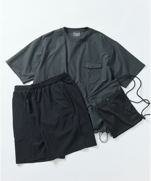 セール】パッカブル ショートスリーブ トラベルセットアップ Fabric by