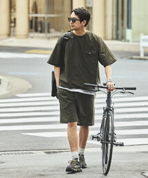 FREAK'S STORE（フリークスストア）の「パッカブル ショートスリーブ トラベルセットアップ Fabric by SOLOTEX(R) ミニバッグ付き 吸水速乾（Tシャツ/カットソー）」