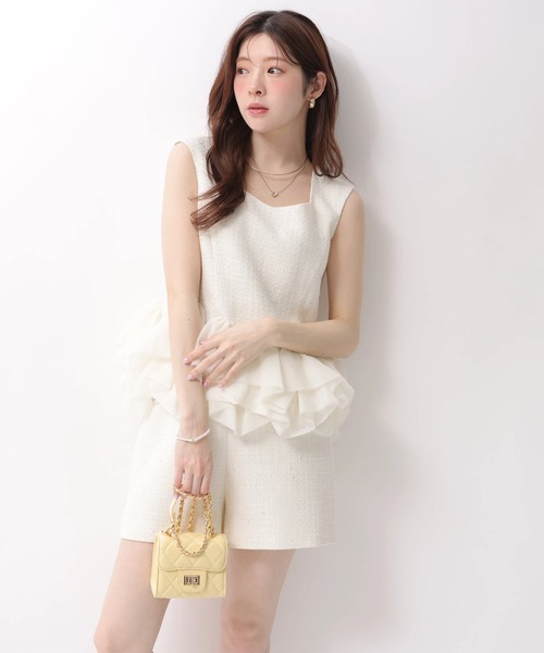 Rirandture（リランドチュール）の「ビジュートリムショートパンツ（その他パンツ・レディース・オフホワイト・2/1/0）」の8枚目の写真