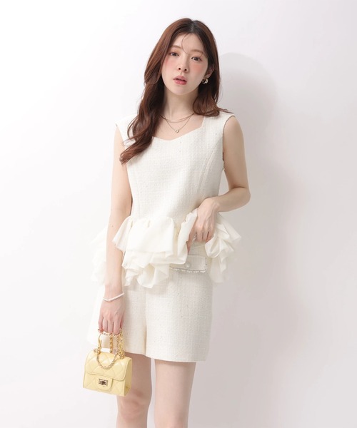 Rirandture（リランドチュール）の「ビジュートリムショートパンツ（その他パンツ・レディース・オフホワイト・2/1/0）」の9枚目の写真