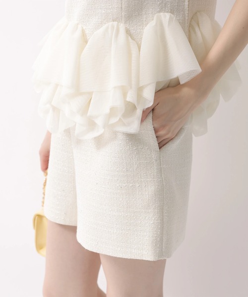 Rirandture（リランドチュール）の「ビジュートリムショートパンツ（その他パンツ・レディース・オフホワイト・2/1/0）」の11枚目の写真
