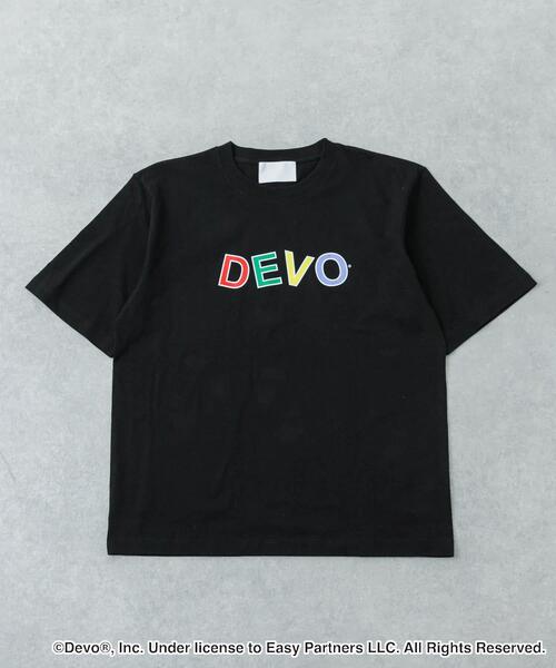 URBAN RESEARCH（アーバンリサーチ）の「URBAN RESEARCH iD　DEVO LOGO T-SHIRTS（Tシャツ/カットソー・メンズ・ブラック/ホワイト・LARGE/MEDIUM）」の2枚目の写真