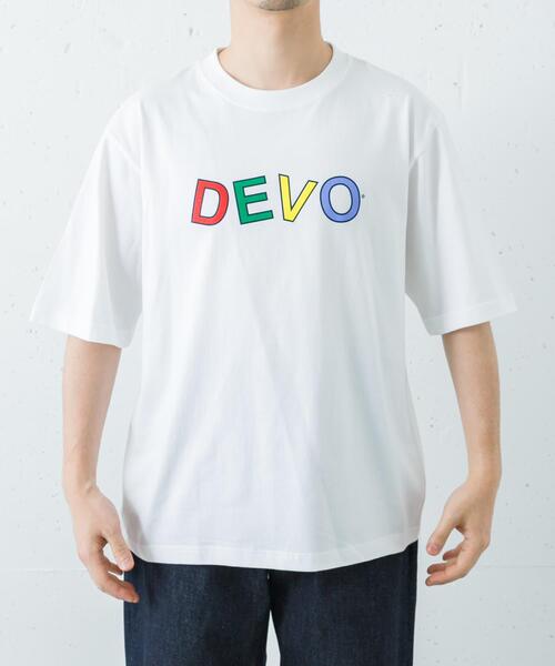 URBAN RESEARCH（アーバンリサーチ）の「URBAN RESEARCH iD　DEVO LOGO T-SHIRTS（Tシャツ/カットソー・メンズ・ブラック/ホワイト・LARGE/MEDIUM）」の3枚目の写真
