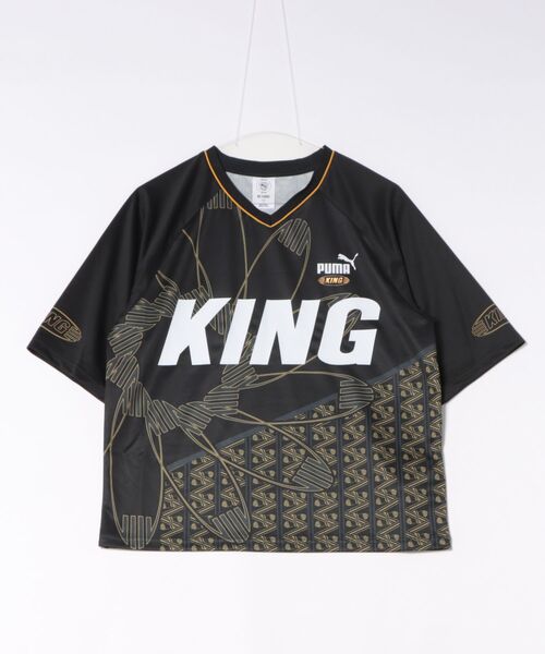 PUMA(プーマ)の「PUMA ウェア プーマウェア M KING EXTRAVAGANZA JERSEY ショートスリーブ 636814 01BK(Tシャツ/カットソー・メンズ・ブラック・MEDIUM/SMALL/X-LARGE)」の1枚目の写真