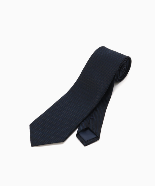 EDIFICE（エディフィス）の「PB バスケットソリッドタイ（ネクタイ・メンズ・ネイビー/グレー・FREE）」の2枚目の写真