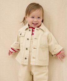 CIAOPANIC TYPY | 【BABY】【Qinn】ムジ柄ダックカバーオール：80～100cm(その他ベビーウェア)